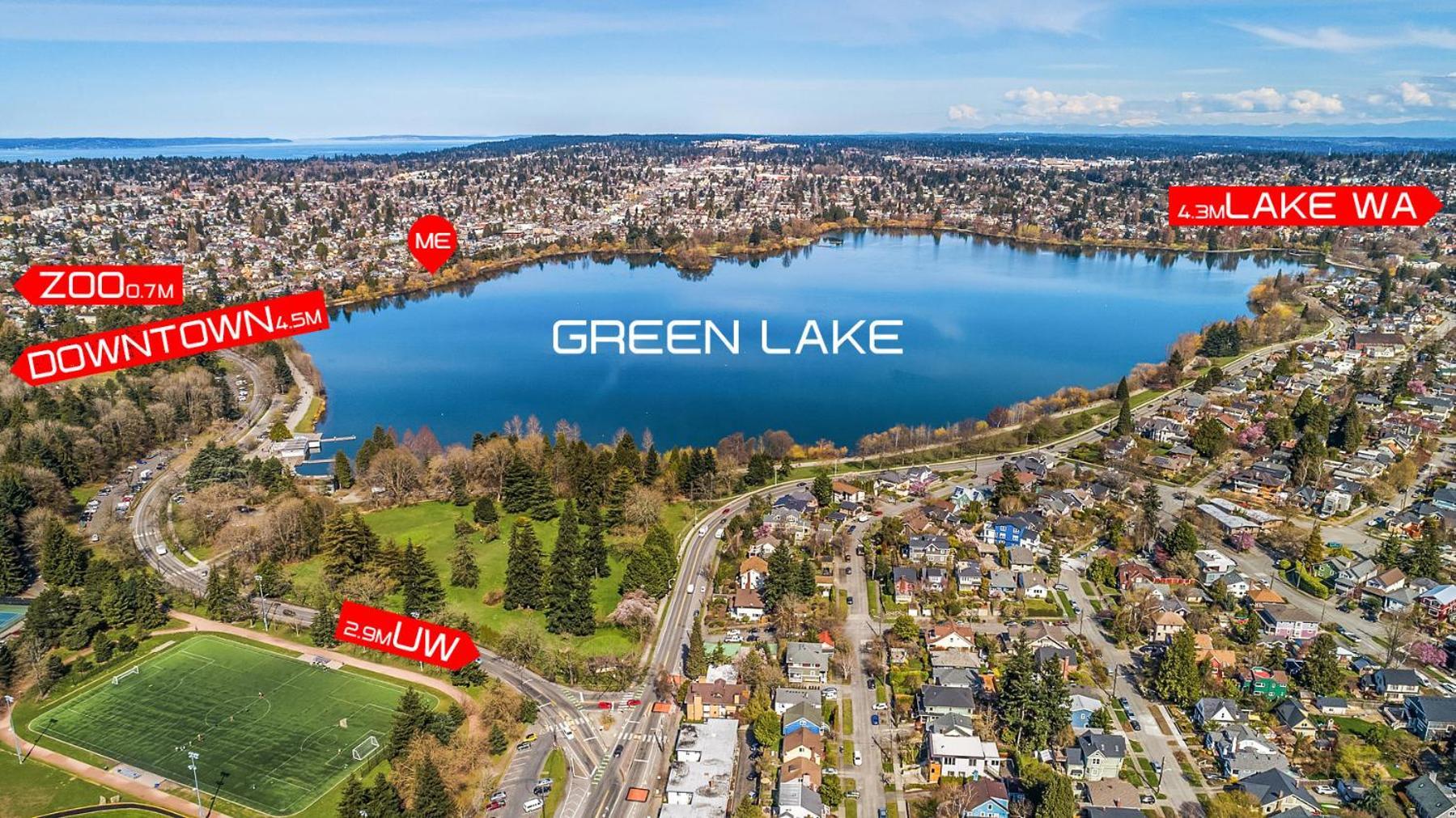 Green Lake 1St Line Home D Full Modern Remodeled Seattle Buitenkant foto